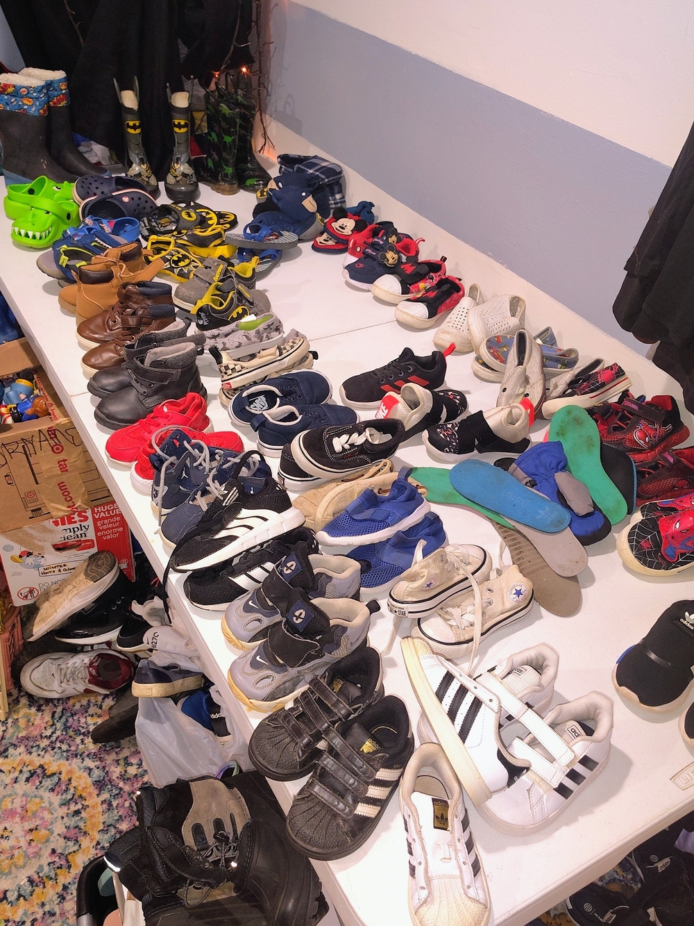Lot Of Kids Classic Sneaker Pairs